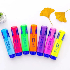 东洋 TOYO 醒目荧光笔  SP25 10支/盒（六色：黄色 紫色 红色 橙色 蓝色 绿色 粉色）