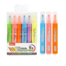 晨光（M&G) 荧光笔   AHMV7602  6色/盒
