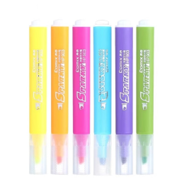 齐心 Comix  荧光笔 记号笔 6色/盒  K9036