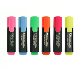 辉柏嘉  荧光笔 1548 10支/盒（六色：黄色 橙色 粉色 蓝色 绿色 紫色）