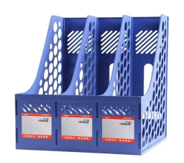 红杰  加厚型三联文件架/文件框/文件筐/资料架/文件收纳栏 H386