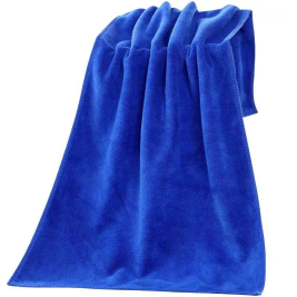 国产  纤维毛巾 抹布  长方形 30*70cm （蓝色）