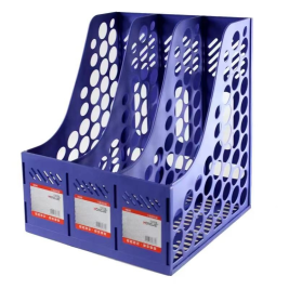 红杰  经济型三联文件架/文件框/文件筐/资料架/文件收纳栏 H638