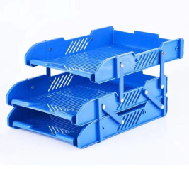 富强 三层可移动文件盘/文件座 438A