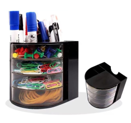 红杰 多功能四层笔筒/桌面收纳盒 FQ368