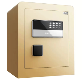 得力 deli 保险柜 电子密码保险箱 高45cm 33575B 金色