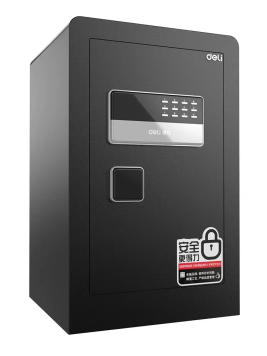 得力 deli 保险柜 电子密码保险箱 高45cm 33575B 黑色