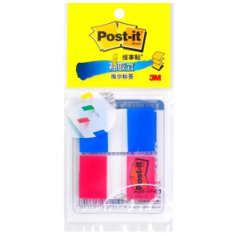3M  报事贴 便条纸/便利贴/便签纸/透明指示标签680-2pk-2 抽取式标签 25×44mm