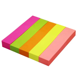 新颖源 五色记事贴彩色荧光便利贴 100页 103HY