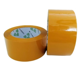 劲威 黄色胶带封箱胶 48mm*80y 6卷/筒