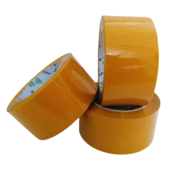 劲威 黄色胶带封箱胶 55mm*80y 5卷/筒
