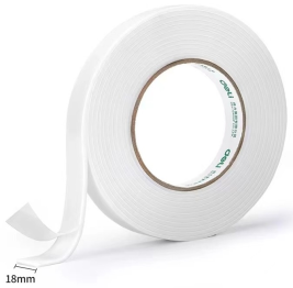 得力 deli 泡棉双面胶带 海绵胶 30411 18mm*5y 1卷/袋