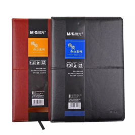 晨光 M＆G 雅致办公仿皮本 APY4G361 A5 (黑色、棕色) 96页/本 (颜色随机)