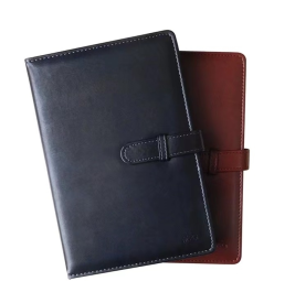 晨光 M＆G 软皮带扣笔记本 APY4G381 A5 (黑色、酒红色) 100页/本 (颜色随机)