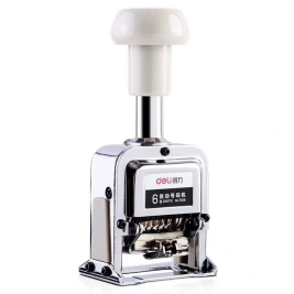 得力 deli 号码机 7506 6位 自动号码机/打码机