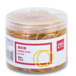 得力 deli 橡皮筋 3215 100g/筒