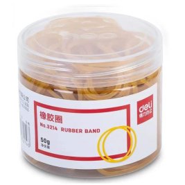 得力 deli 橡皮筋 3214 50g/筒