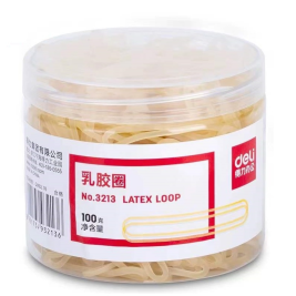 得力 deli 橡皮筋 3213 100g/筒