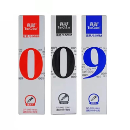 真彩 TRUECOLOR 中性笔芯 GR-009（黑色、红色、蓝色）20支/盒