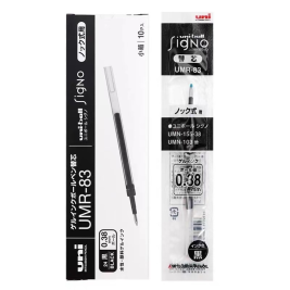 三菱 uni 中性笔芯 UMR-83 0.38mm (黑色、红色、蓝色) 12支/盒