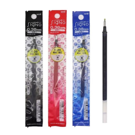 三菱 uni 中性笔芯 UMR-1A 0.38mm (黑色、红色、蓝色)12支/盒