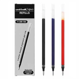 三菱 uni 中性笔芯 UMR-5 0.5mm (黑色、红色、蓝色)12支/盒