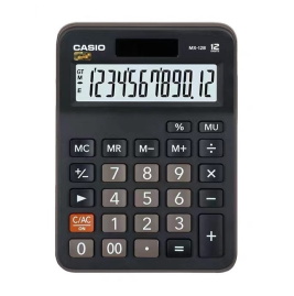 卡西欧 CASIO 12位数字显示办公计算器 MX-12B 小号