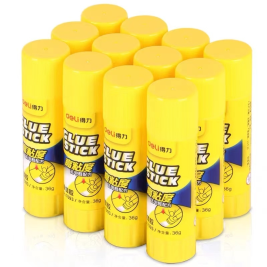 得力 deli 高粘度固体胶水/胶棒 7093 36g 12支/盒