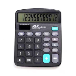 宝利达 双电源12位桌面办公计算器 BL837