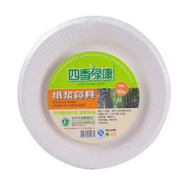 国产 一次性纸盘 6寸 15cm (白色) 10个/包