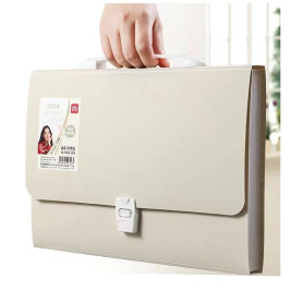 得力 deli 风琴包 A4 13格 72566（淡雅黄）