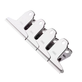 得力 deli 票据夹钢夹山形夹 9533 76mm 4只装