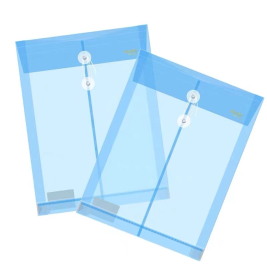 得力 deli PP缠绳档案袋文件袋 5511 A4 (透明白) 12个/包