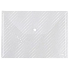 齐心 Comix 透明纽扣文件袋 C330 10个/包