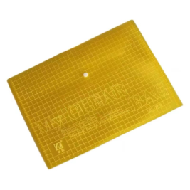 红杰 透明纽扣文件袋A4 18C 209A（黄色）20个/包