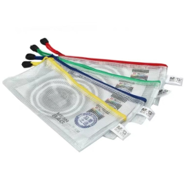 晨光 M＆G 网格票据袋 ADM94509 票据式 (红色、蓝色、黄色、绿色) 12个/包 (颜色随机)