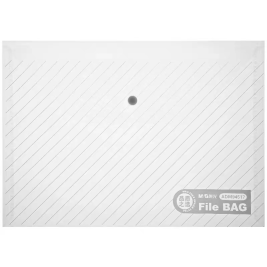 晨光 M＆G 斜纹透明纽扣文件袋 ADM94517  12个/包