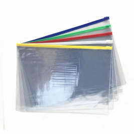 红杰 PVC透明拉边袋 A5 18C