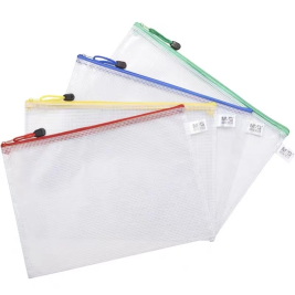 晨光 M＆G 经济型网格拉链袋 ADM94905 A4 (颜色随机)