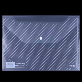 得力 deli 透明纽扣文件袋 5501 A4 10个/包