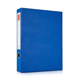 齐心 Comix PVC档案盒磁扣式带压纸夹 A1236 A4 55MM（蓝色）