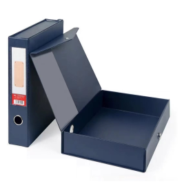 红杰 PVC磁扣式档案盒 H203A A4 55MM（深蓝）