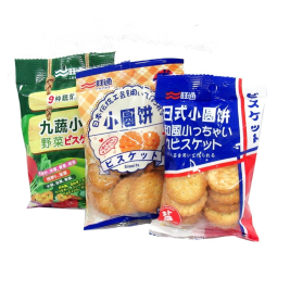 旺通 日式小圆饼干海盐味 90g/包