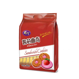 真巧 酱芯曲奇草莓味 400g/包