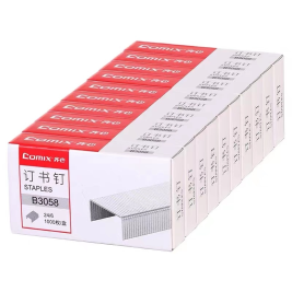 齐心 Comix 订书钉/订书针 B3058 #24/6 1000枚/盒