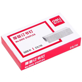 得力 deli 厚层订书钉/订书钉 0015 23/10 500枚/盒