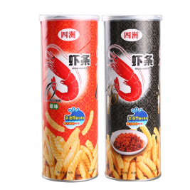 四洲 灌装虾条 70g/灌