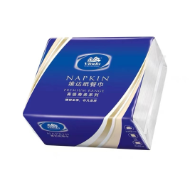 维达 vinda 餐巾纸 抽取式面巾纸 加厚二层 23*23cm VS1008 100抽/包 64包/箱