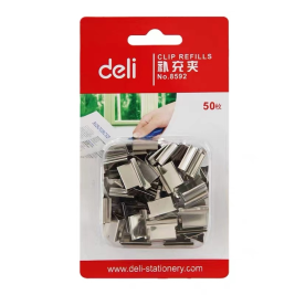 得力 deli 推夹器补充夹 8592 16mm 50枚/卡
