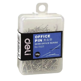 得力 deli  大头针 0023 50克/盒